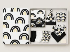 Arch Garden Gallery Box, box open with every piece laid out