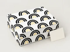 Arch Garden Grand Opening Box, box closed with its printed lid