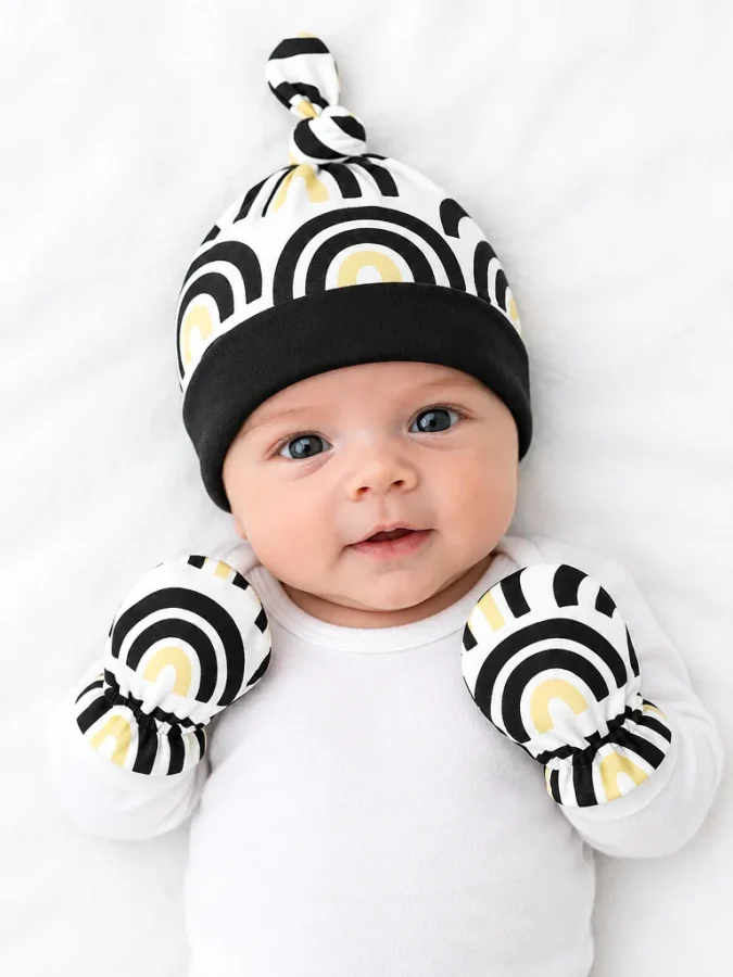 Arch Garden Hat & Mitts Set in use