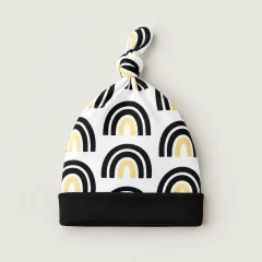 Arch Garden Knot Hat, all pieces laid flat