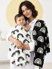 Arch Garden Swaddle Pair in use