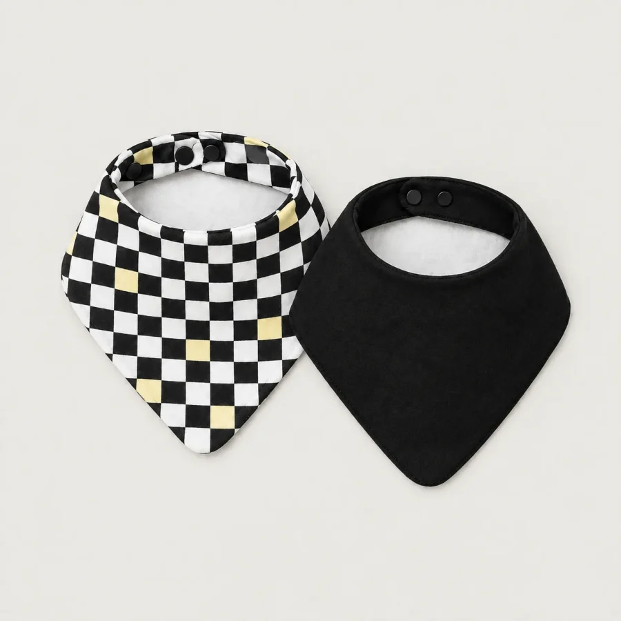Check Room Bandana Bib Pair, another view