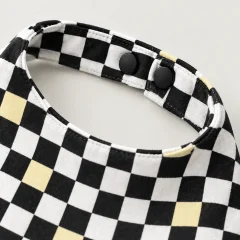 Check Room Bandana Bib Pair close up