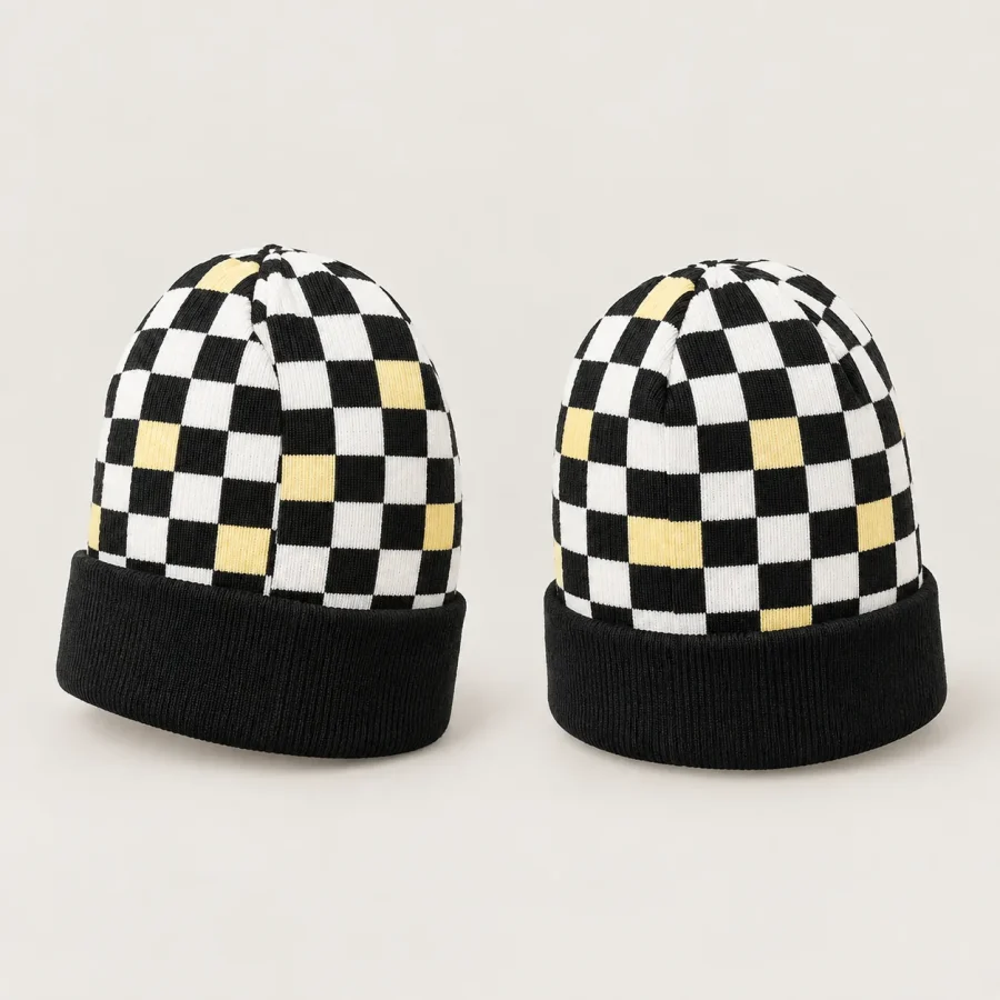 Check Room Beanie, another view
