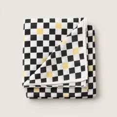 Check Room Swaddle Pair, all pieces laid flat