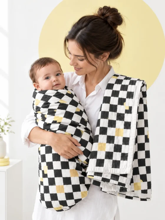 Check Room Swaddle Pair in use