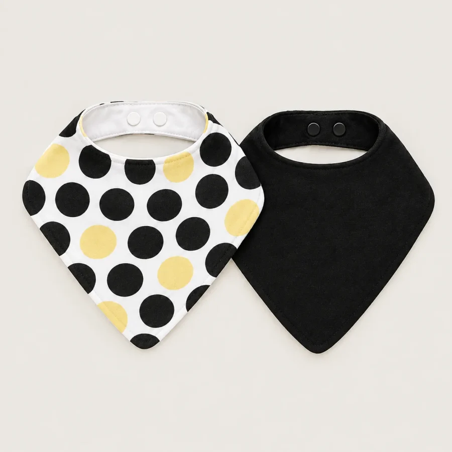 Dot Theory Bandana Bib Pair, another view