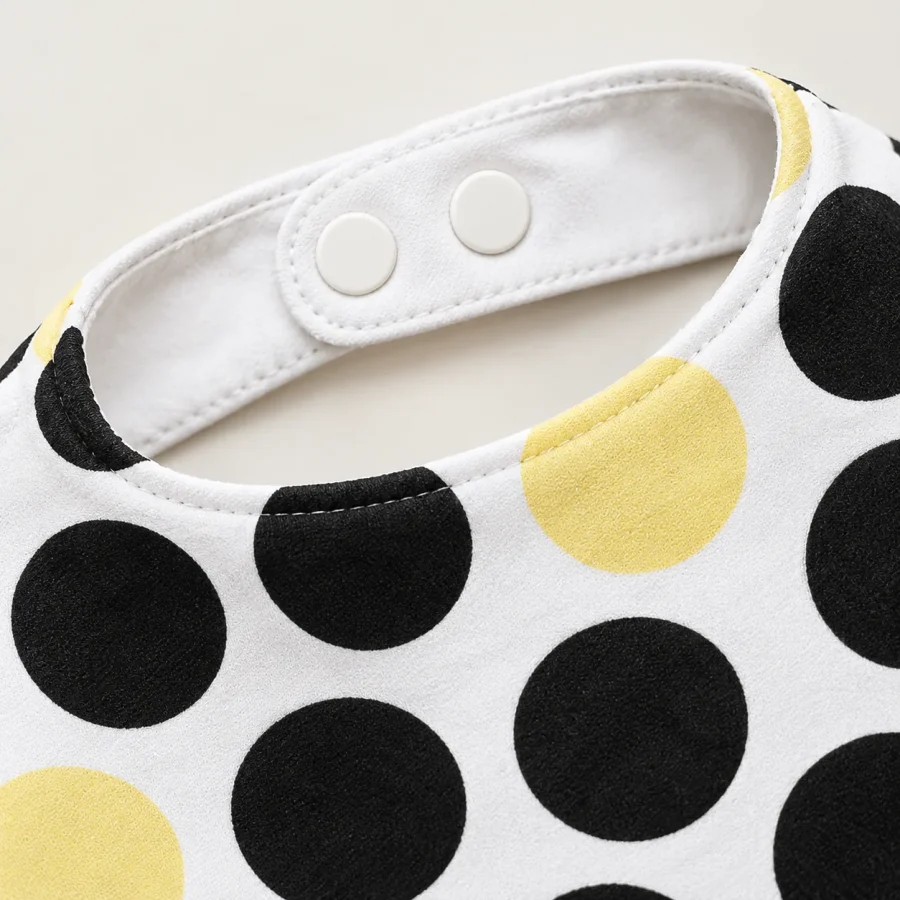 Dot Theory Bandana Bib Pair close up