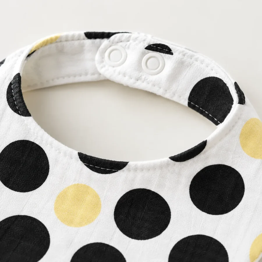 Dot Theory Bib & Burp Set close up