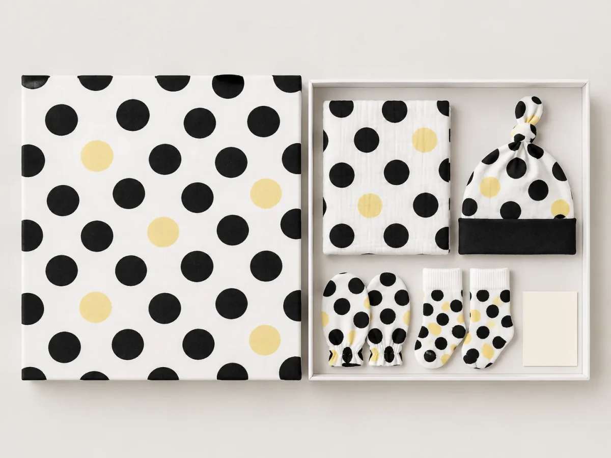 Dot Theory Hello Box, box open with every piece laid out