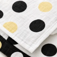 Dot Theory Mini Muslin Squares close up