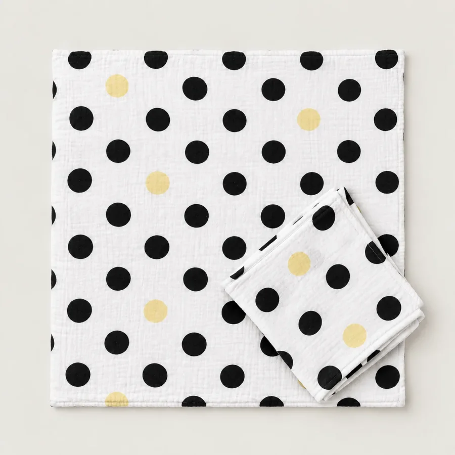 Dot Theory Swaddle Pair, another view