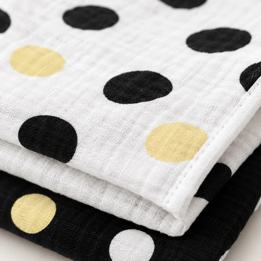 Dot Theory Swaddle Pair close up