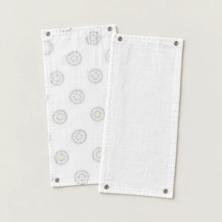Ring Study Burp Cloth Pair, another view