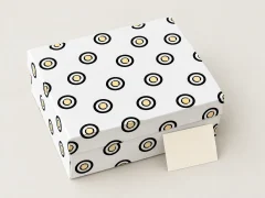 Ring Study Welcome Box, box closed with its printed lid