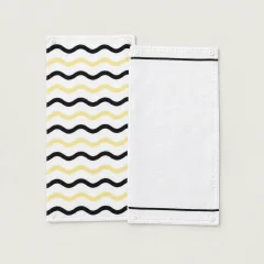 Wave Hall Burp Cloth Pair, another view